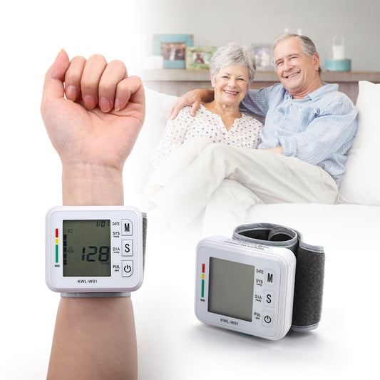 Digital Wrist Blood Pressure Monitor Heart Beat Rate Pulse BP Measure Machine