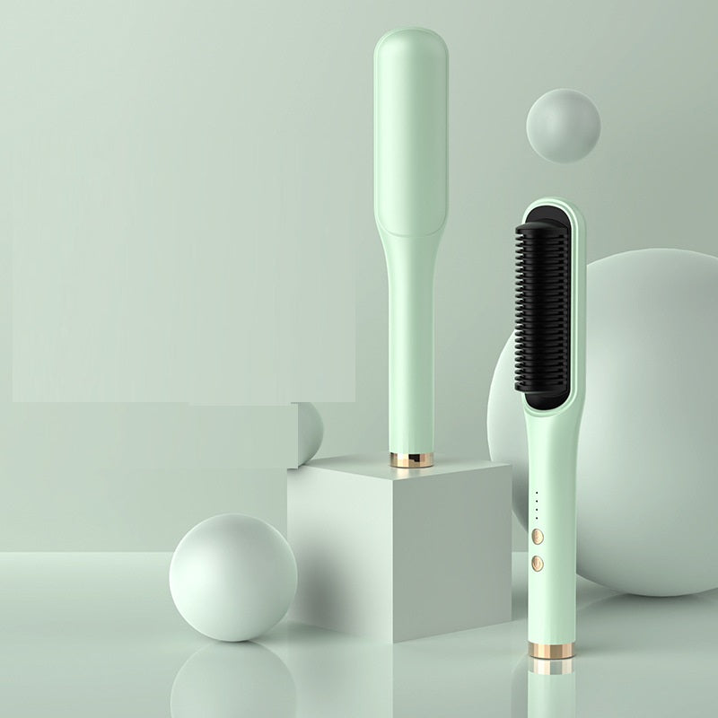 Anion Hair Care Electric Hair Curlers & Straightener Comb – Dual Function for Smooth Curls - Straightening Brushes | Buy Online in UK