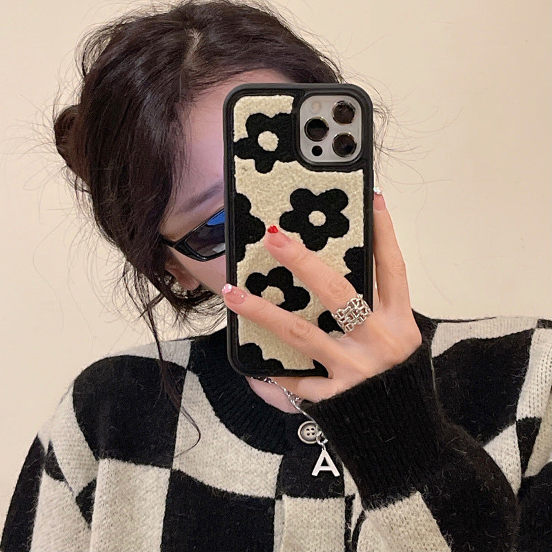 Plush Flower Phone Case for Women – Autumn & Winter - Mobile Phone Cases | Buy Online in UK