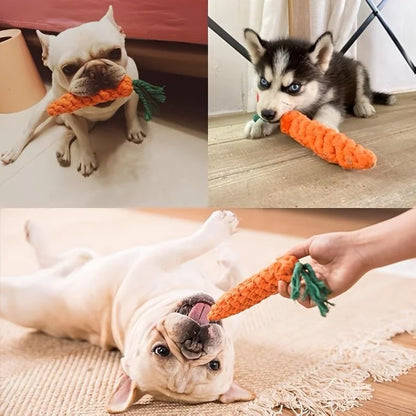 1Pc Pet Knot Toy for Dog and Cat Carrot Shape - Dog Toys | Buy Online in UK
