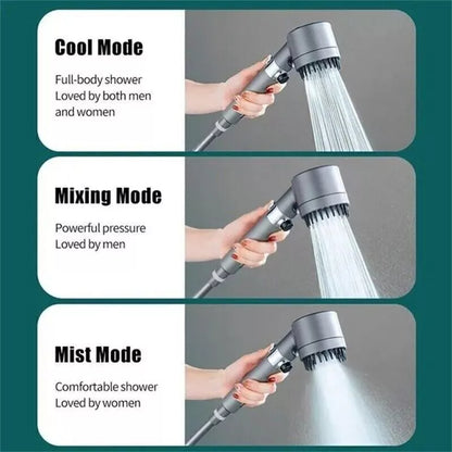 3 Modes Shower Head With Filter High Pressure Water Saving Massage Body Scalp UK - Toll Collection Devices | Buy Online in UK