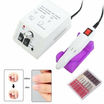 Electric Nail Art File Drill Machine Professional Manicure Pedicure False Set UK