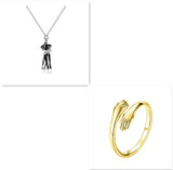 Love Hug Necklace Unisex Men Women Couple Jewelry Simple Temperament Clavicle Chain Valentine's Day Lover Gift