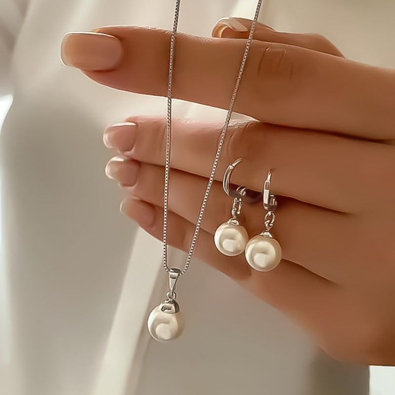 Elegant Pearl Imitation Jewelry Set for Women