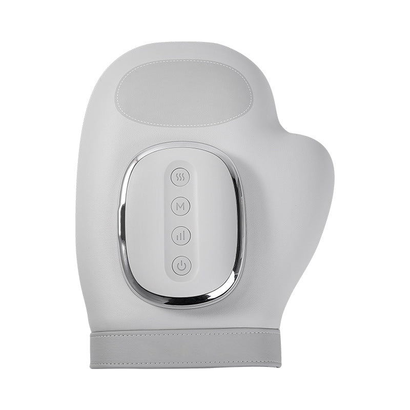 Hand heating massage device