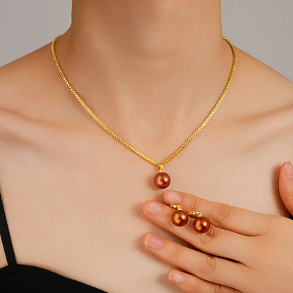 Elegant Pearl Imitation Jewelry Set for Women
