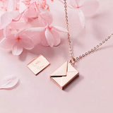 Love You Envelope Necklace Romantic Gift for Her