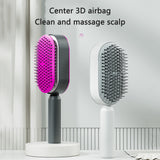 Self-Cleaning Hair Brush for Women – One-Key Cleaning, Anti-Static Hair Loss Comb - Hair Combs | Buy Online in UK