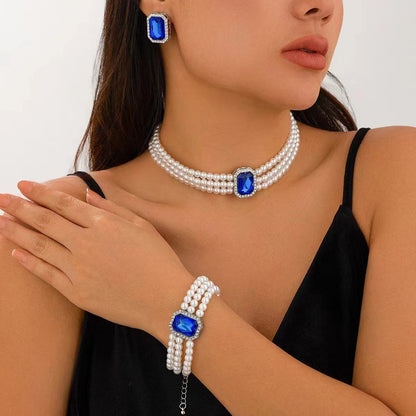 Imitation Pearl Jewelry Set for Women – Elegant Wedding & Party Fashion