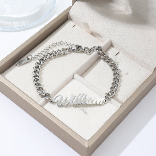 Personalised Letter Bracelet Anklet for Women Gift