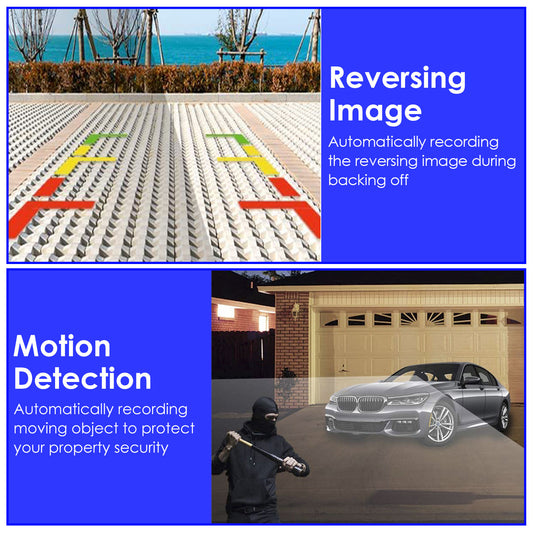 1Pc WiFi FHD 1080P Car Dash Cam – 3 Channels Front, Rear & Inside with Loop Recording & Reversing Visual - Dash Video Cameras | Buy Online in UK