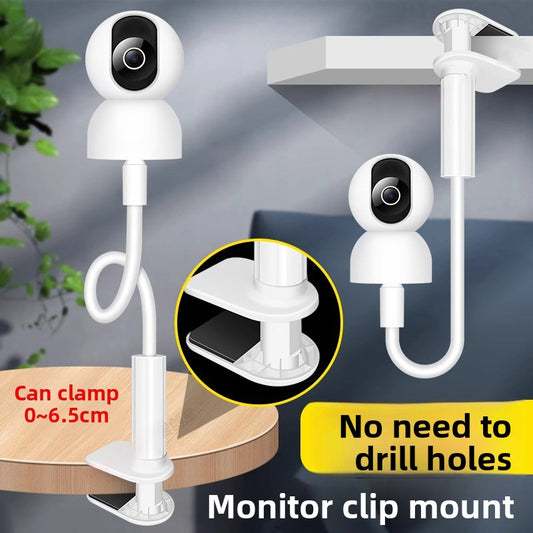 Flexible Security Camera Clip Mount – No Drill Adjustable Camera Holder