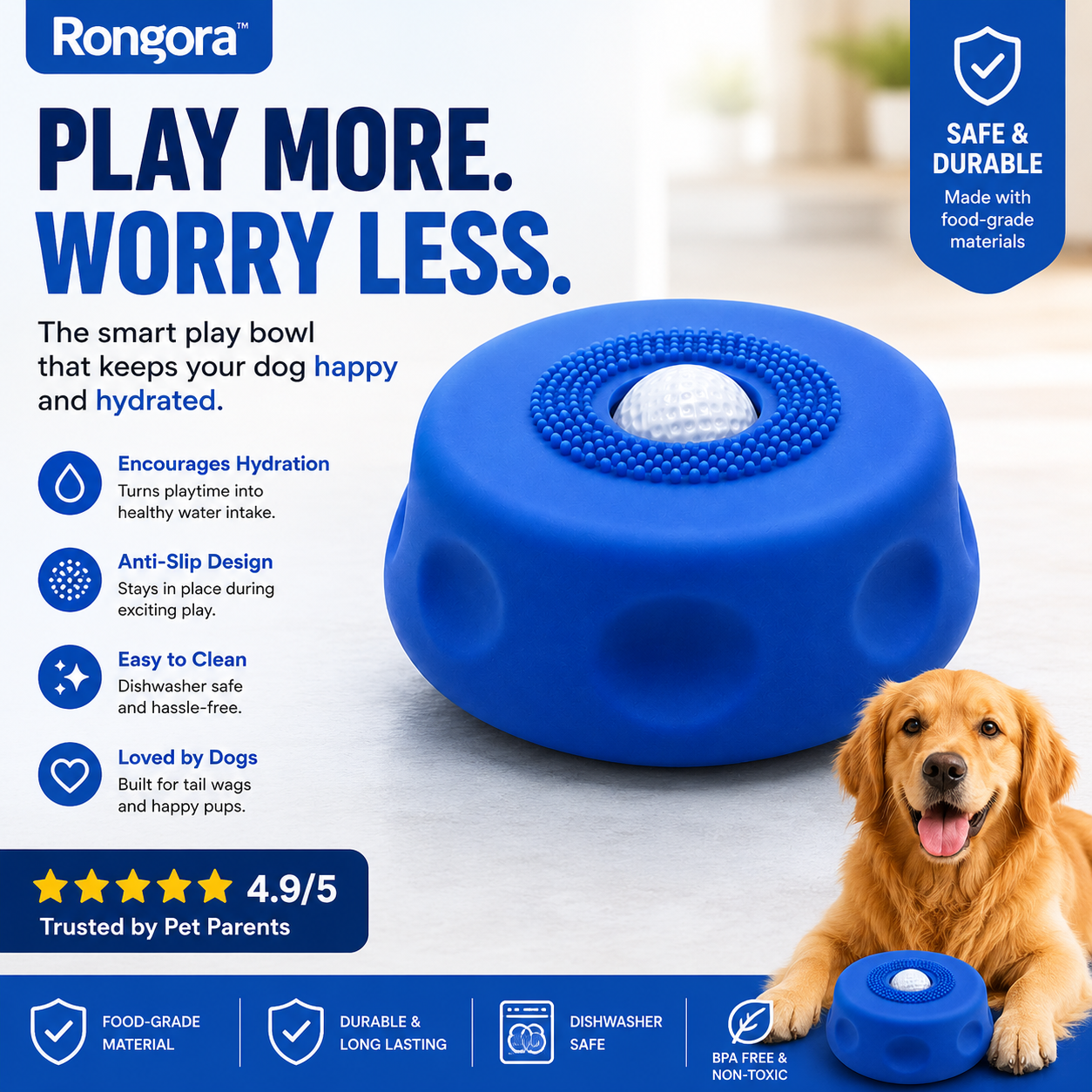 Slow Feeder Lick Bowl