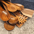 ProChef Handcrafted Teak Utensil Set Eco-Friendly