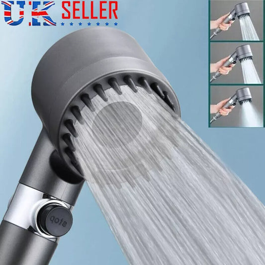 3 Modes Shower Head With Filter High Pressure Water Saving Massage Body Scalp UK - Toll Collection Devices | Buy Online in UK