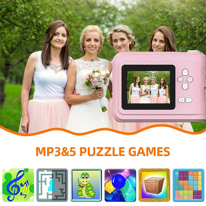 Thermal Print Camera HD 1080P Photo Printing Camera With 3 Rolls Print Paper - Pretend Electronics | Buy Online in UK