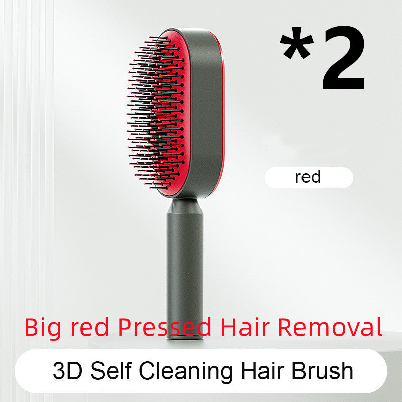 Self-Cleaning Hair Brush for Women – One-Key Cleaning, Anti-Static Hair Loss Comb - Hair Combs | Buy Online in UK