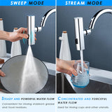 Universal Rotating Waterfall Faucet Nozzle – Splash‑Proof Bubbler Extension for Kitchen Sink - Faucet Accessories | Buy Online in UK