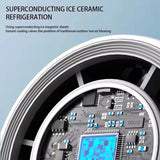 Violent Ice Cooling Fan Handheld Portable Fan Rechargeable Speed Ice Cooling Handheld Small Fan High Speed Folding Neck Type Fan