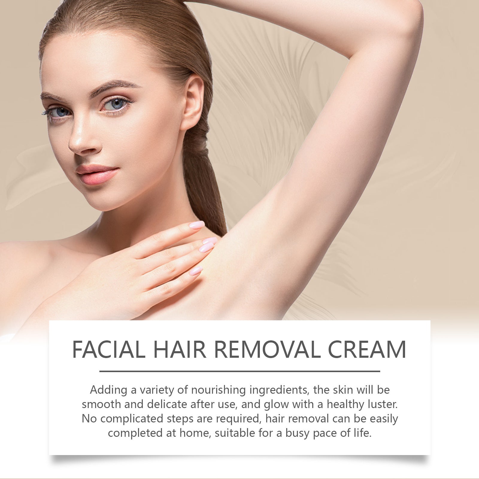 Coconut Facial Gentle Hair Removal Cream For Men And Women