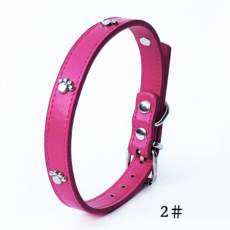 Pack Of 10 1.5 Leather Collars Dog Collars, PU Collars