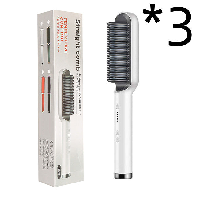 New 2-in-1 Hair Straightener & Curling Tong – Dual-purpose Electric Hair Brush - Straightening Brushes | Buy Online in UK
