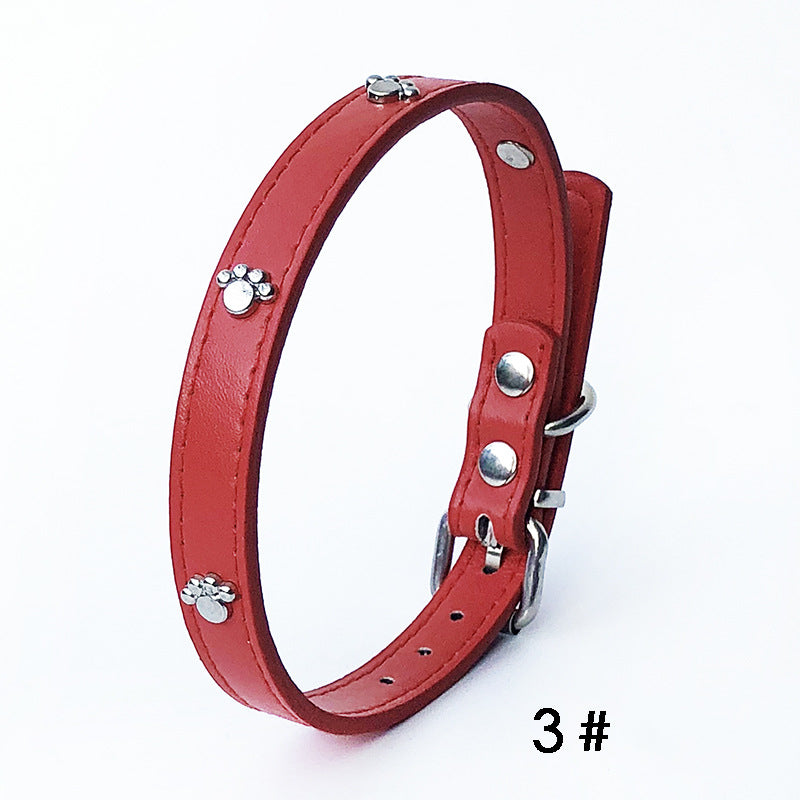 Pack Of 10 1.5 Leather Collars Dog Collars, PU Collars