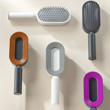Self-Cleaning Hair Brush for Women – One-Key Cleaning, Anti-Static Hair Loss Comb - Hair Combs | Buy Online in UK