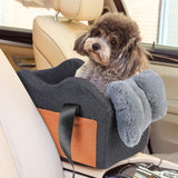 Dog Car Seat for Small Dog Center Console Seat Pet Booster Seat (Dark Gray) - Car Crates | Buy Online in UK