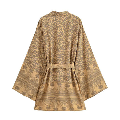 Printed casual loose beach kimono for women - Kimonos | Buy Online in UK