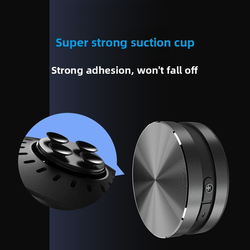 Metal vibrating sound device with suction cup