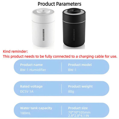 Oriday Mini USB Humidifier with 7-Colour LED Light - Uncategorized | Buy Online in UK