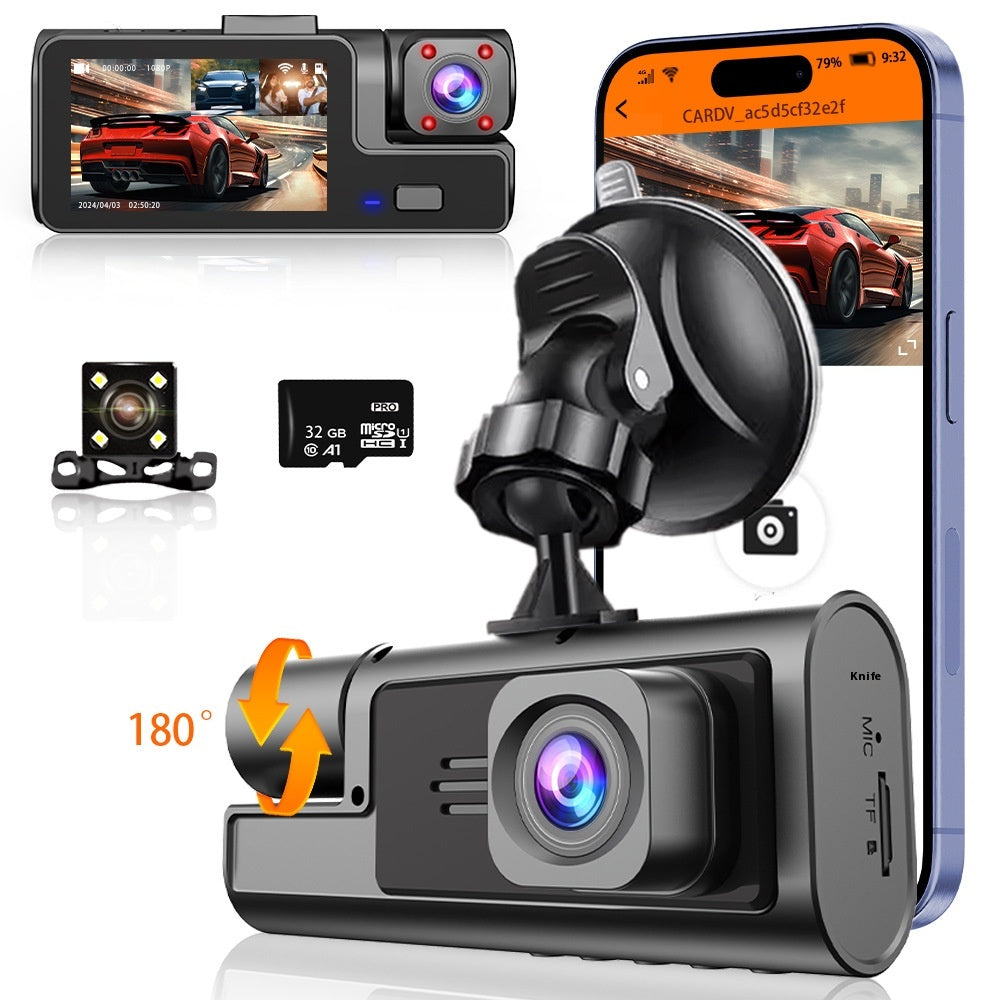 Driving Recorder with WiFi & Mobile Interconnection – Reversing Image Support - Dash Video Cameras | Buy Online in UK