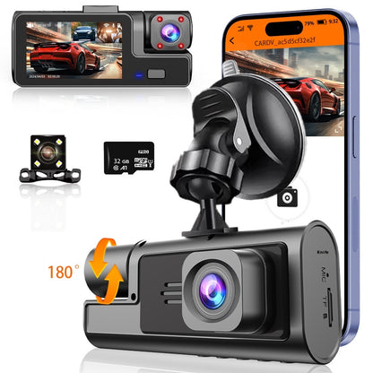 Driving Recorder with WiFi & Mobile Interconnection – Reversing Image Support - Dash Video Cameras | Buy Online in UK