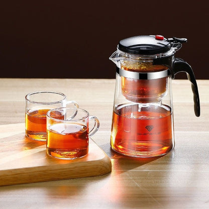 High Temperature Resistant Elegant Household One-click Filtering Tea Cup - Teapots | Buy Online in UK