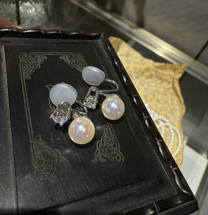 Princess Style Zircon Pearl Jewelry Set for Women