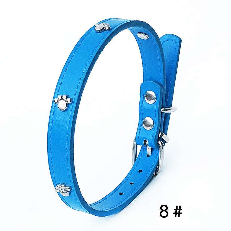 Pack Of 10 1.5 Leather Collars Dog Collars, PU Collars