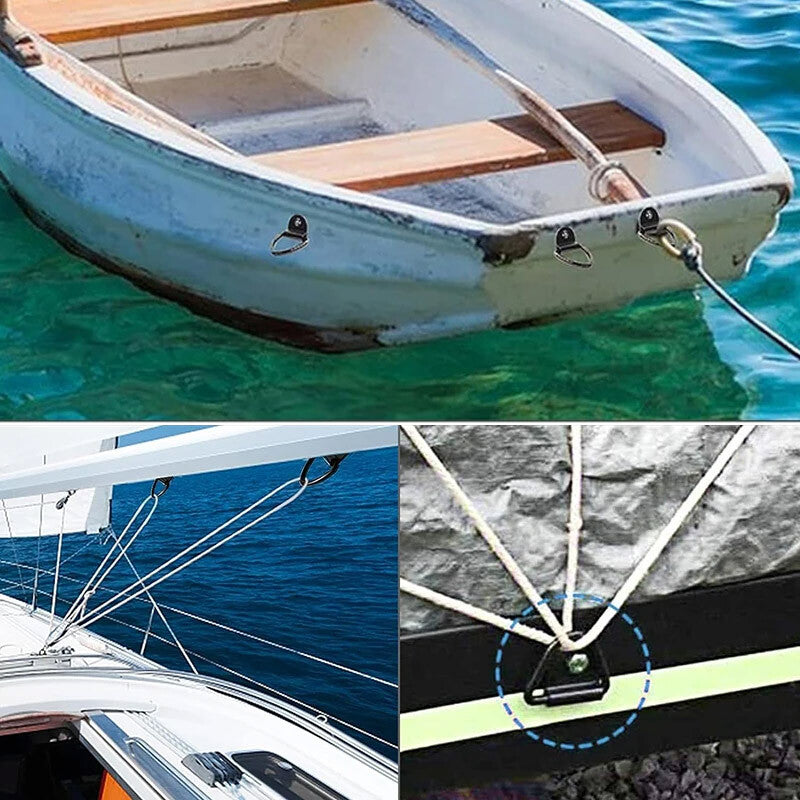 10Pcs V-Rings Hook Tie Down Point Load Securing Lashing Ring Heavy Duty Anchor. - Chain Connectors & Links | Buy Online in UK