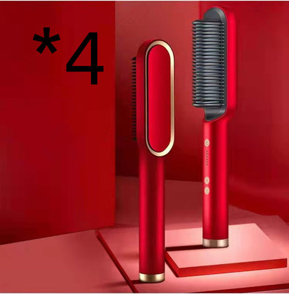 New 2-in-1 Hair Straightener & Curling Tong – Dual-purpose Electric Hair Brush - Straightening Brushes | Buy Online in UK