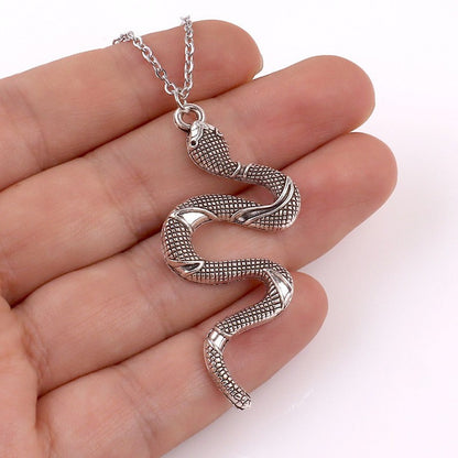 Popular Jewelry Snake-Shaped Element Necklace Personalized Fashion Retro - Necklaces | Buy Online in UK