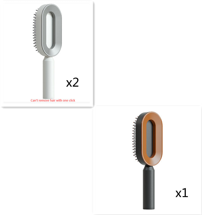 Self-Cleaning Hair Brush for Women – One-Key Cleaning, Anti-Static Hair Loss Comb - Hair Combs | Buy Online in UK