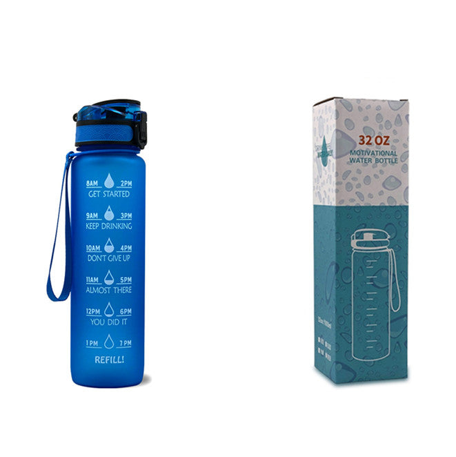 1L Tritan Motivational Water Bottle with Time Marker – Leakproof Sports Bottle (UK) - Water Bottles | Buy Online in UK