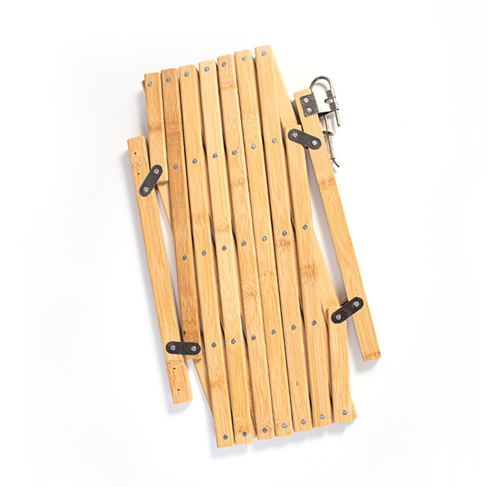 Retractable Wooden Dog Gate Pet Baby Safety Fence Barrier Doorways Stairs Garden - Fences & Gates | Buy Online in UK