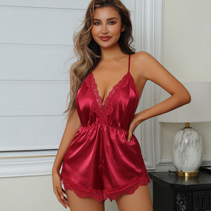 Lightweight Ice Silk Pajamas | Breathable Summer Sleepwear UK - Nightgowns | Buy Online in UK