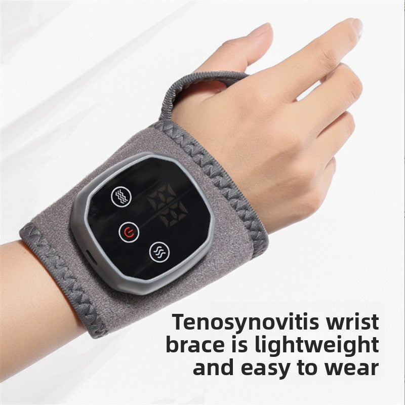 An ankle heat therapy and massage device