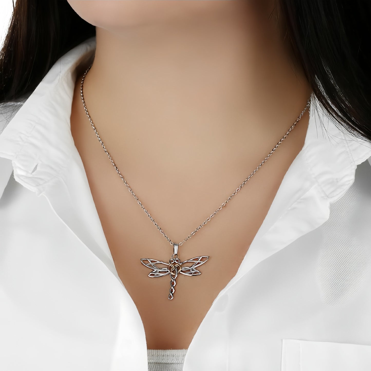 Fashionable Rhinestone Pendant Necklace for Women UK product image