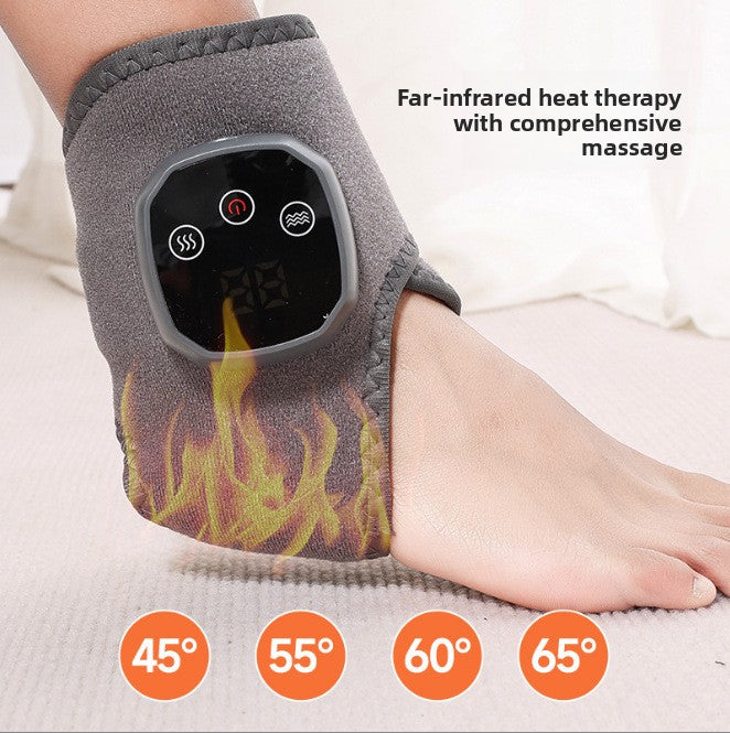 An ankle heat therapy and massage device