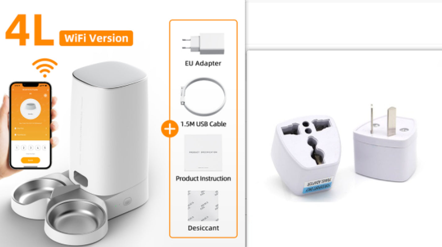 4L Automatic Pet Feeder Cat Food Dispenser Accessorie - Automatic Feeders | Buy Online in UK