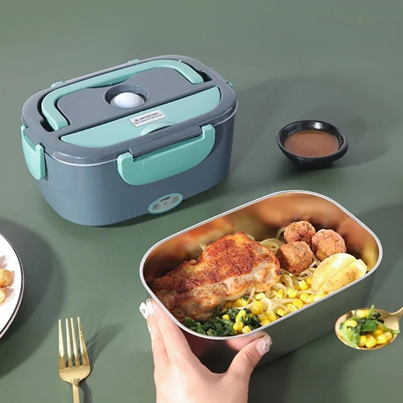Electric Lunch Box Food Warmer for Home and Car - 1.5L Portable Heating Microwave - Food Warmers | Buy Online in UK