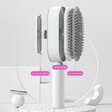 Self-Cleaning Hair Brush for Women – One-Key Cleaning, Anti-Static Hair Loss Comb - Hair Combs | Buy Online in UK